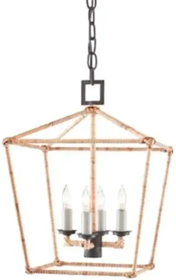 Denison Rattan Small Lantern
