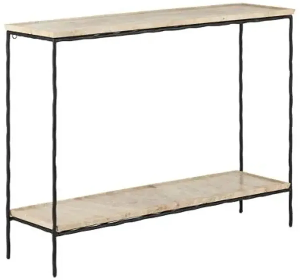 Boyles Travertine Console Table