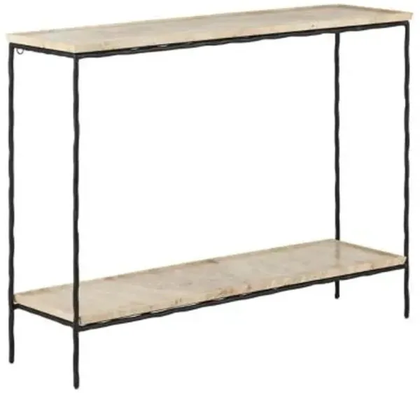 Boyles Travertine Console Table