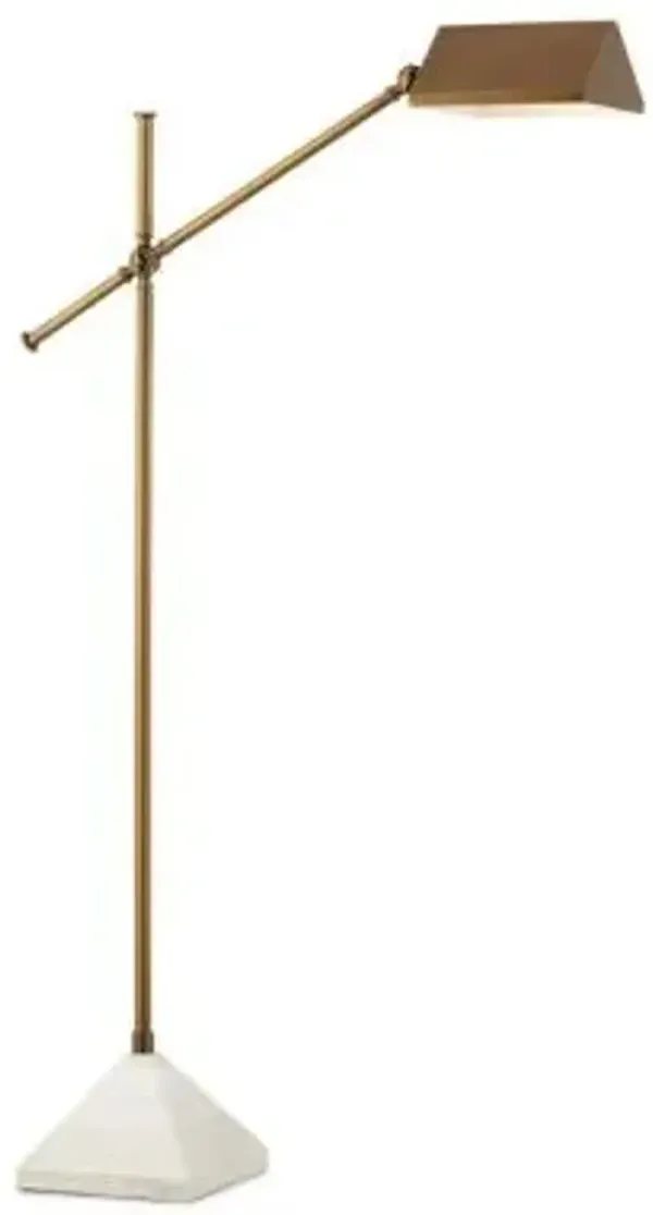 Repertoire Brass Floor Lamp