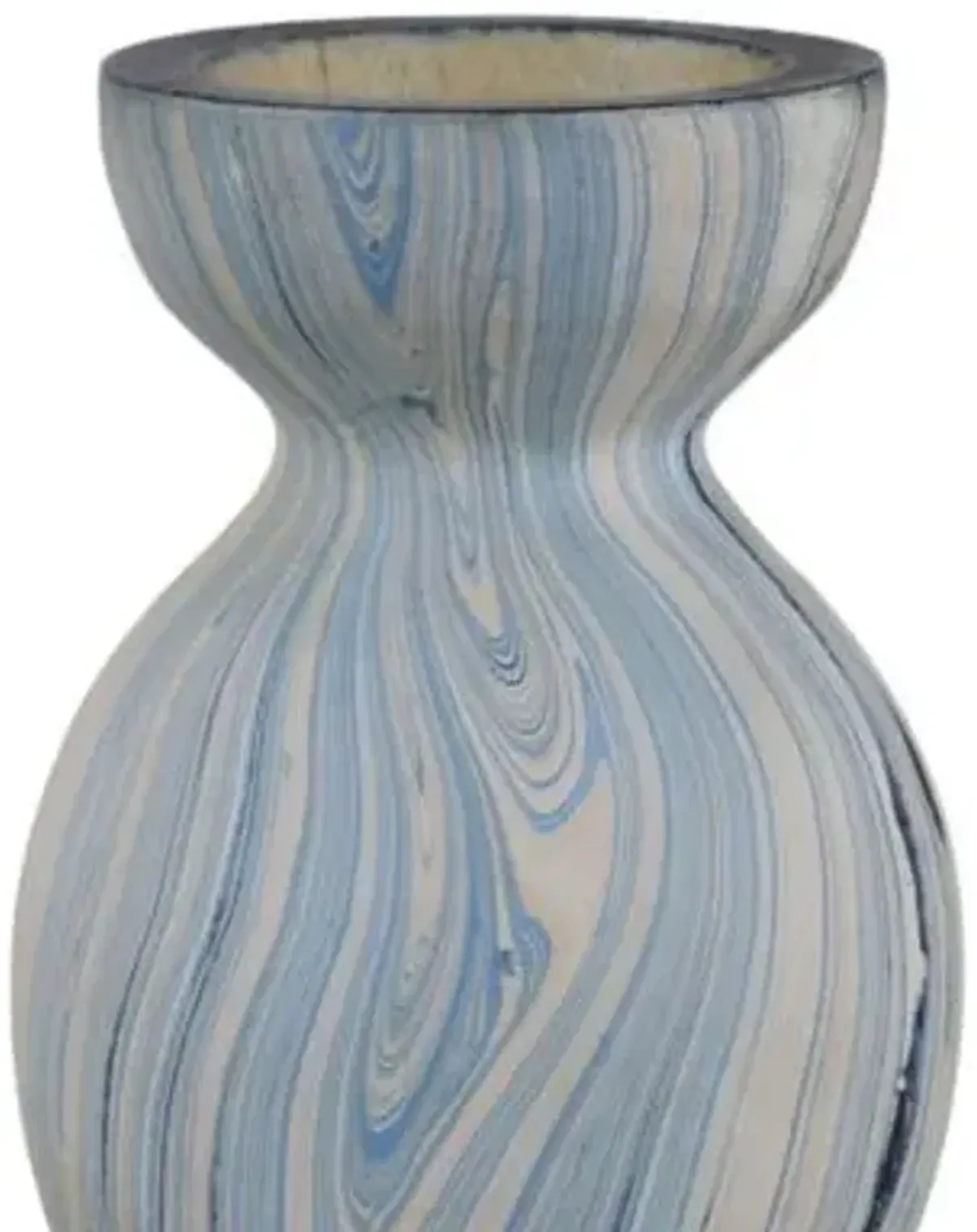 Calm Sea Marbleized Vase Set of 3