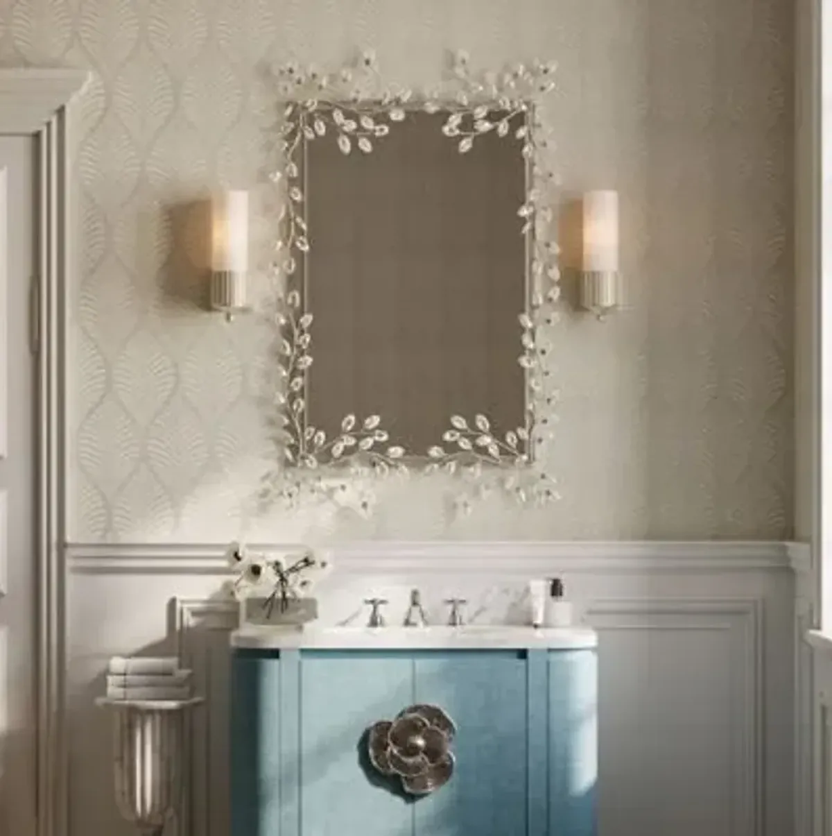 Forget-Me-Not Wall Mirror