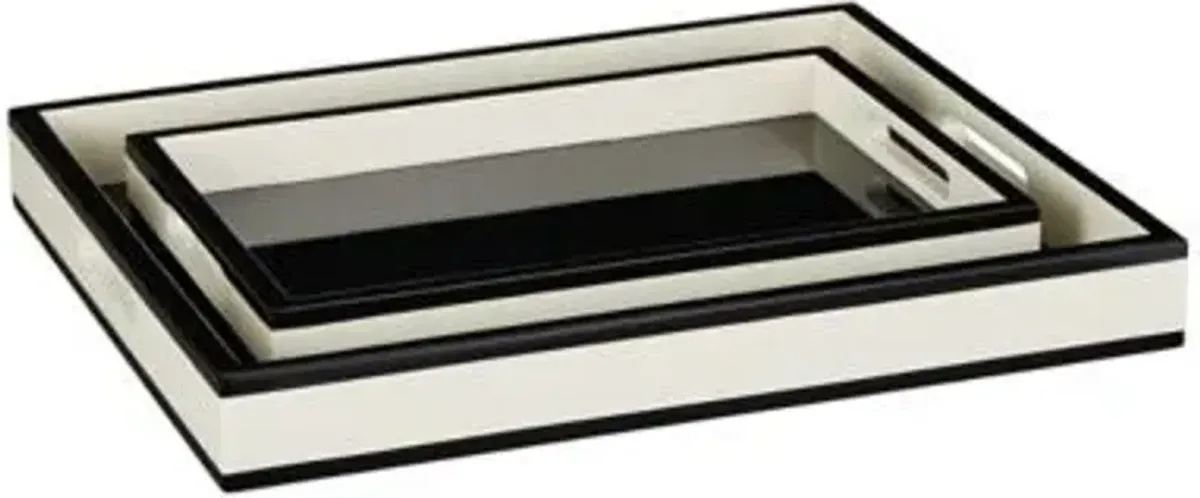 Lacquer Tray, Set of 2