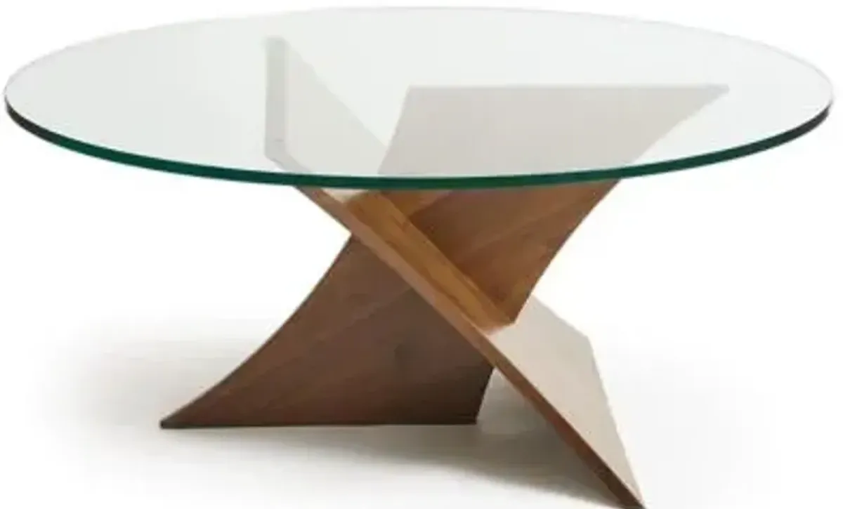 Planes Round Glass Top Coffee Table