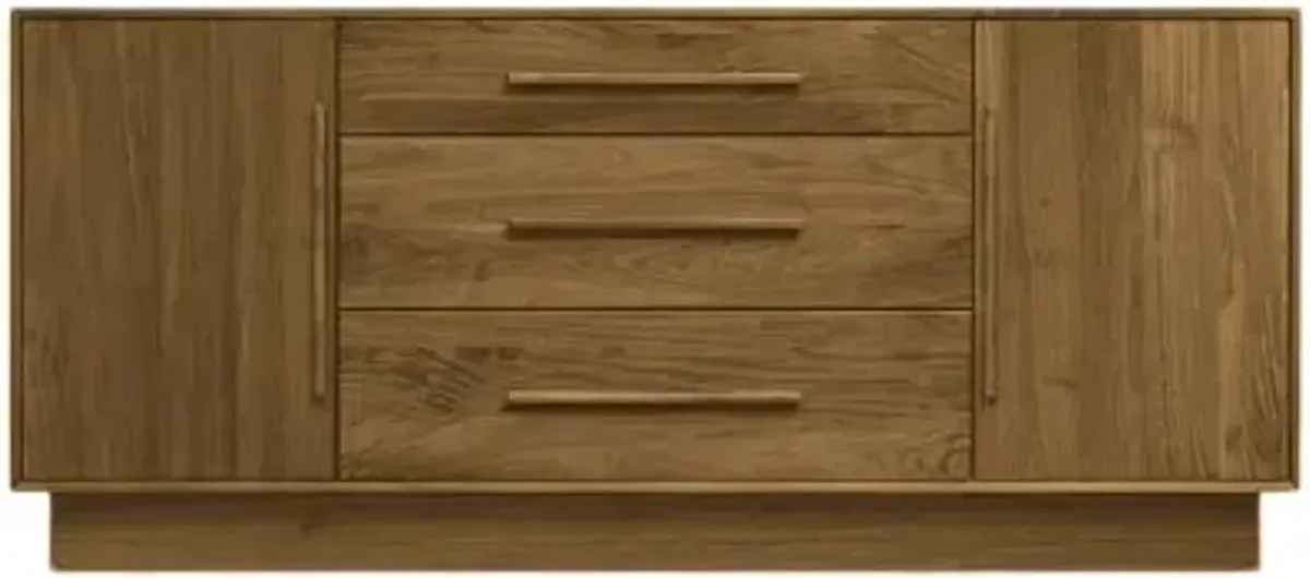 Moduluxe Three-Drawer Dresser with Flanked Doors, 29-Inch High
