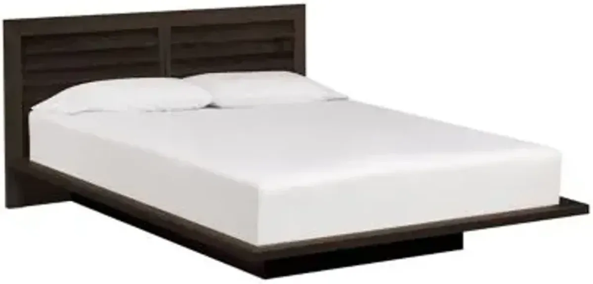 Moduluxe Bed with Louvered Headboard