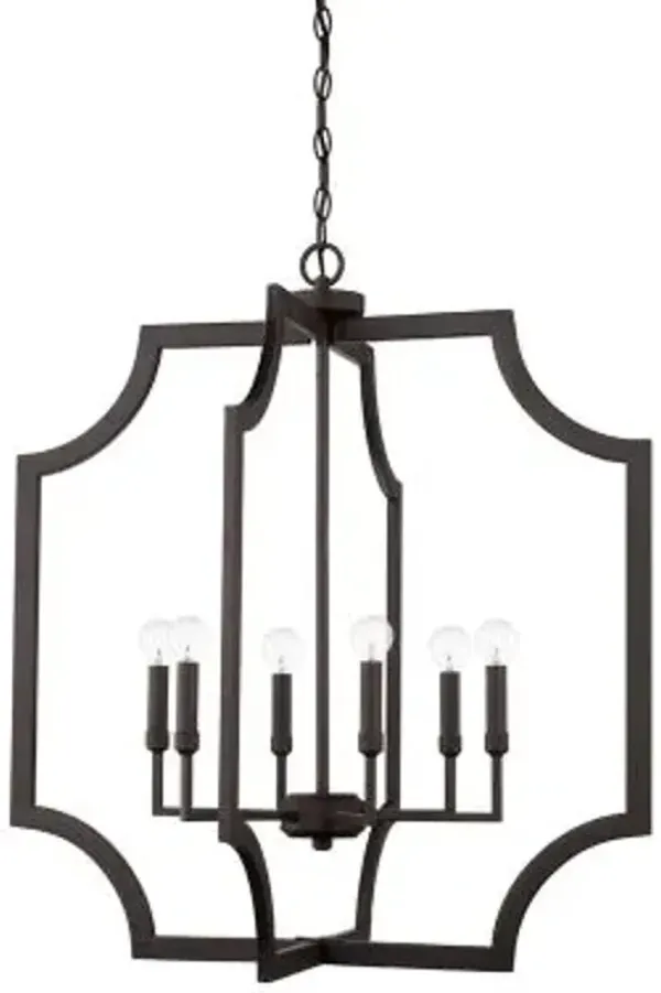 Soft Edge Metal 6 Light Pendant