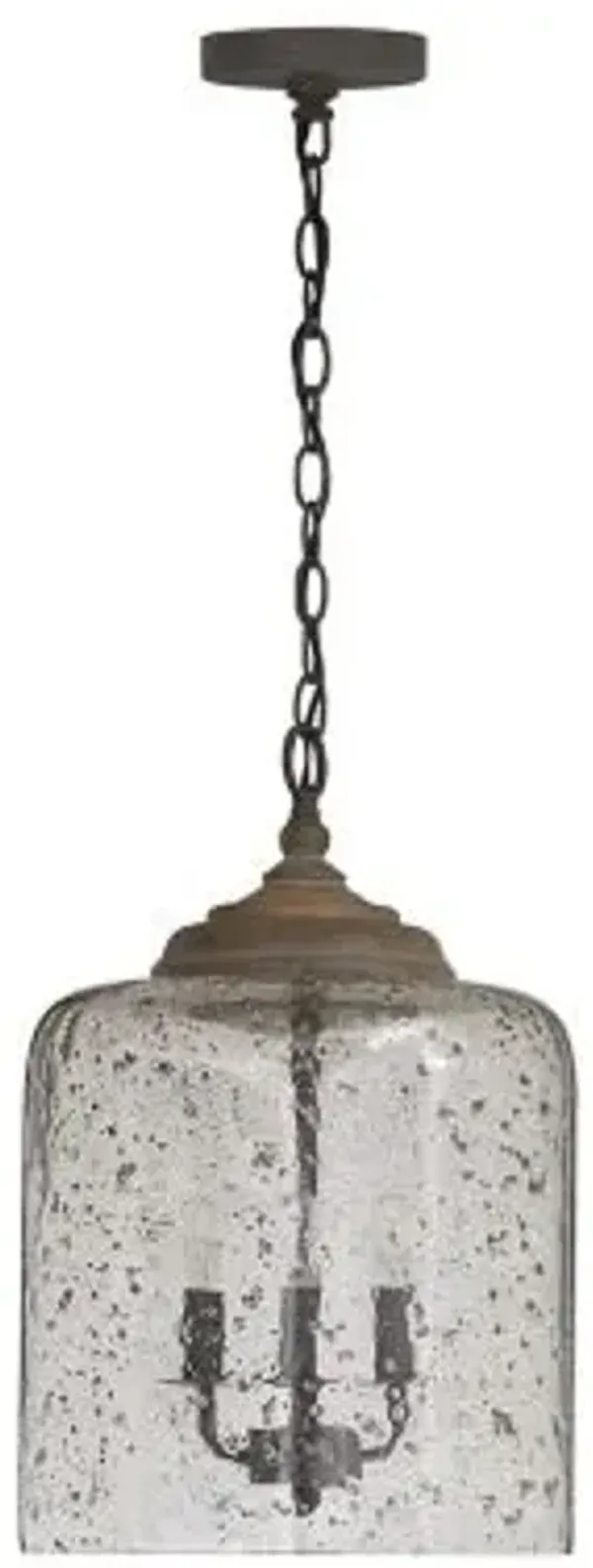 Seeded Glass Cloche Pendant