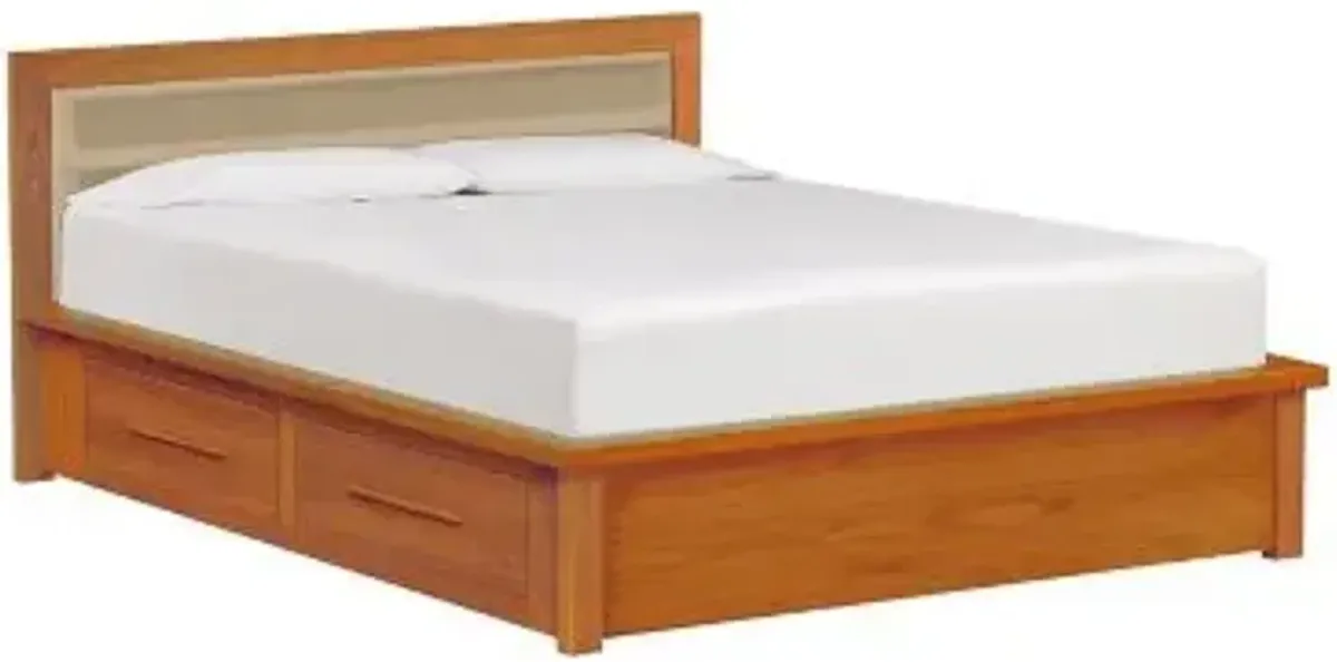 Moduluxe 35-Inch Storage Bed with Microsuede Headboard