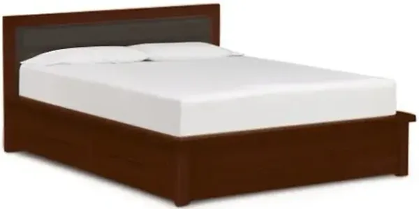 Moduluxe 35-Inch Storage Bed with Leather Headboard