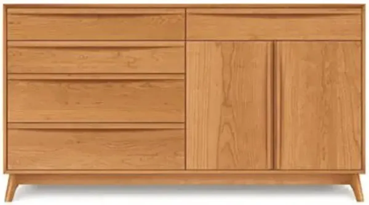 Catalina Cherry Five-Drawer/Two-Door Buffet