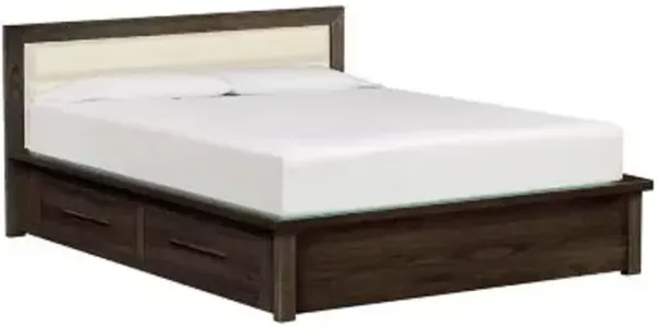 Moduluxe 35-Inch Storage Bed with Microsuede Headboard