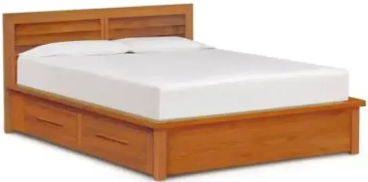 Moduluxe 35-Inch Storage Bed with Clapboard Headboard