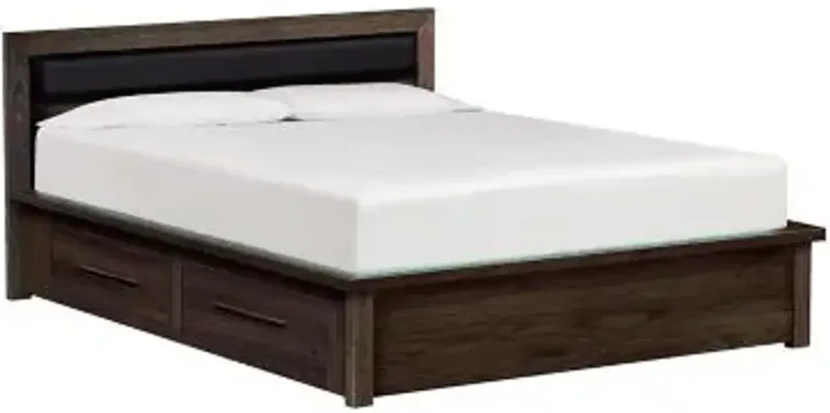 Moduluxe 35-Inch Storage Bed with Microsuede Headboard