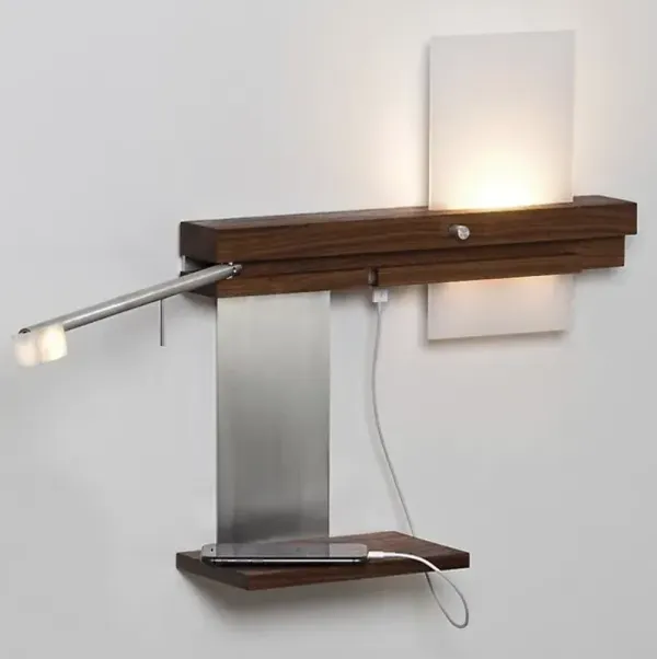 Levo LED Sconce with USB Charger