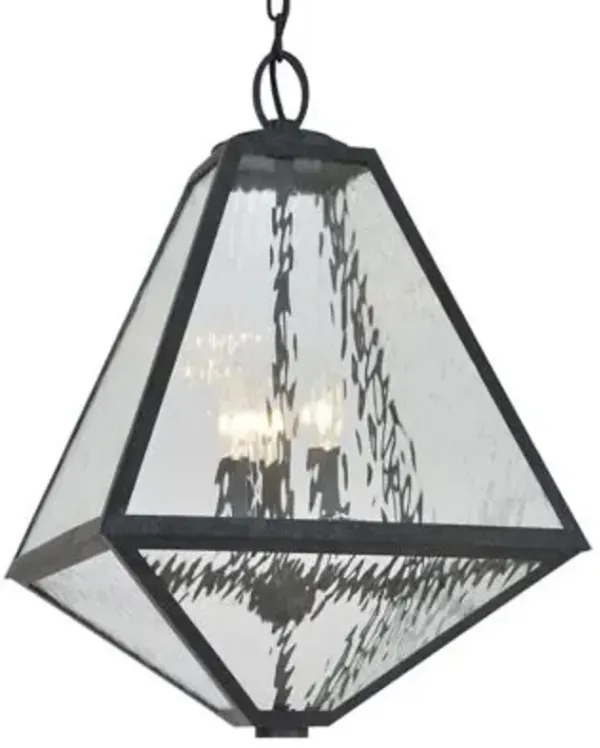 Glacier Black Charcoal Outdoor Pendant