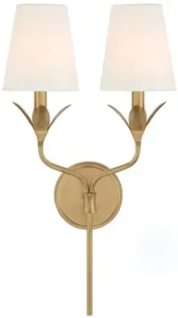 Broche 2-Light Wall Sconce