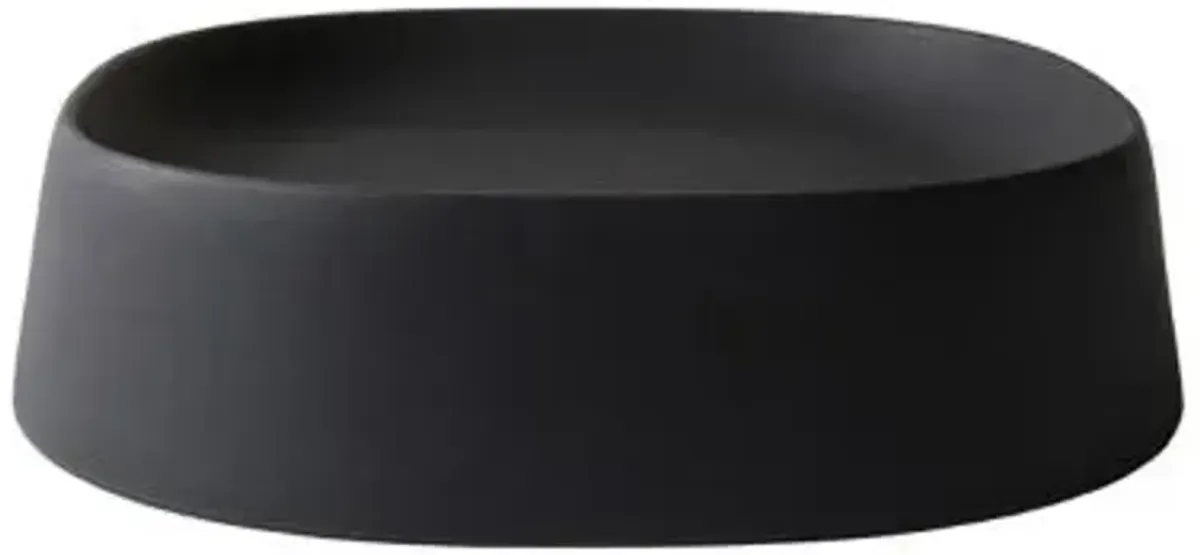 Pebble Modern Plant Caddy with Hidden Wheels