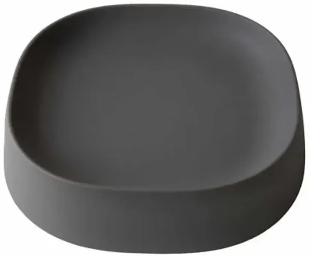 Pebble Modern Plant Caddy with Hidden Wheels