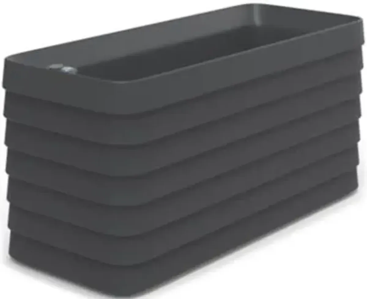 TruDrop Slat Self Watering Indoor/Outdoor Deck Box