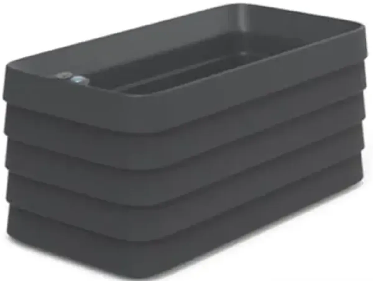 TruDrop Slat Self Watering Indoor/Outdoor Deck Box