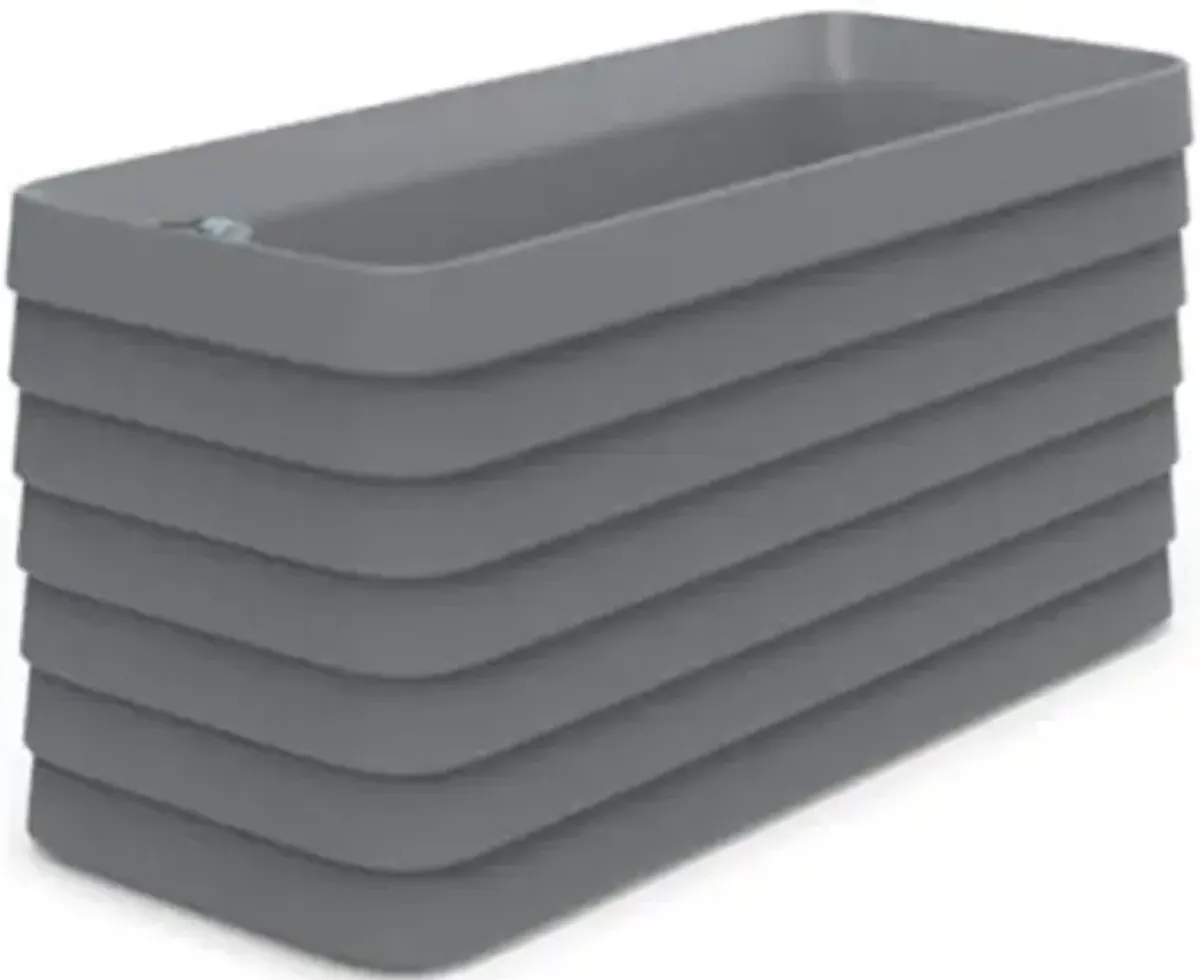 TruDrop Slat Self Watering Indoor/Outdoor Deck Box