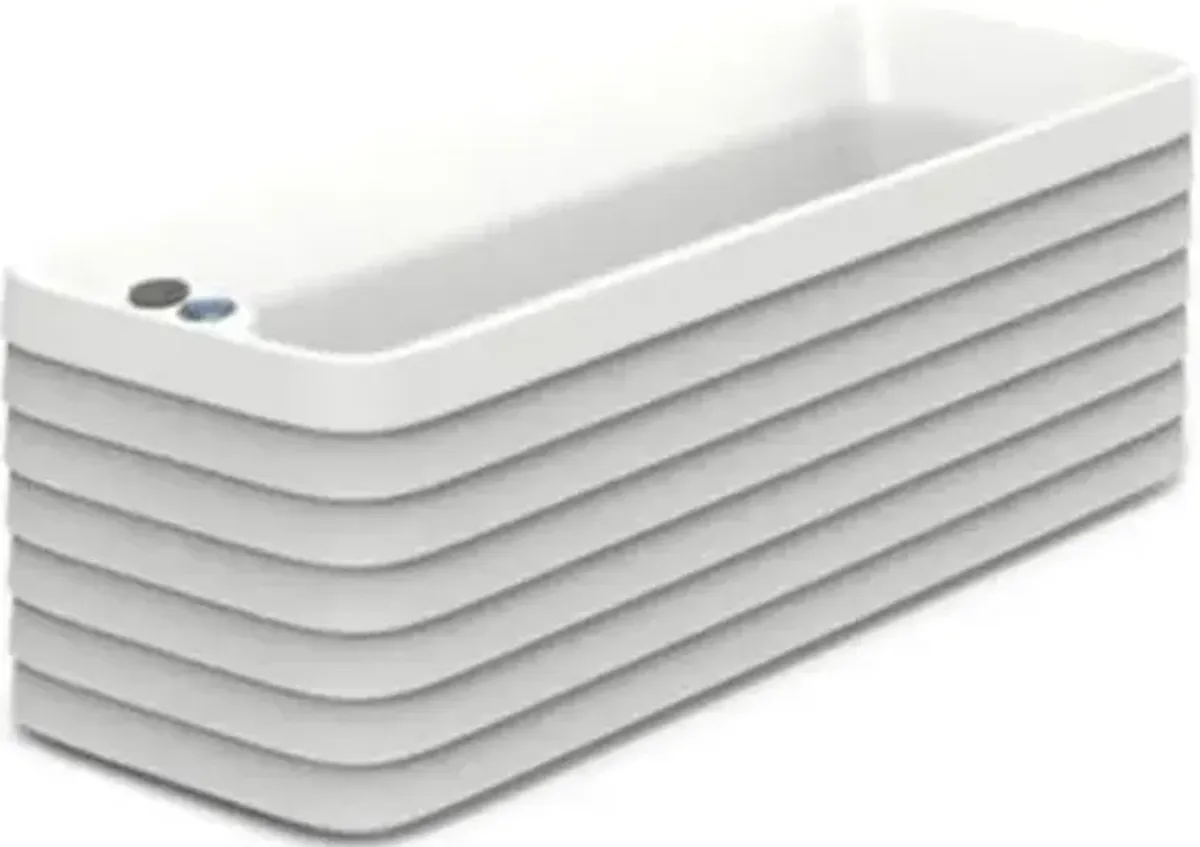 TruDrop Slat Self Watering Modern Window Box