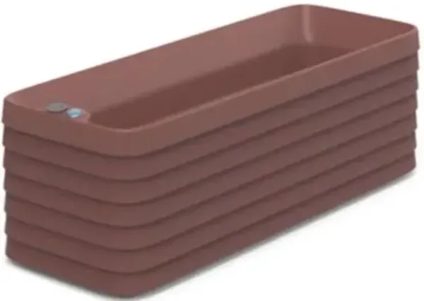 TruDrop Slat Self Watering Modern Window Box