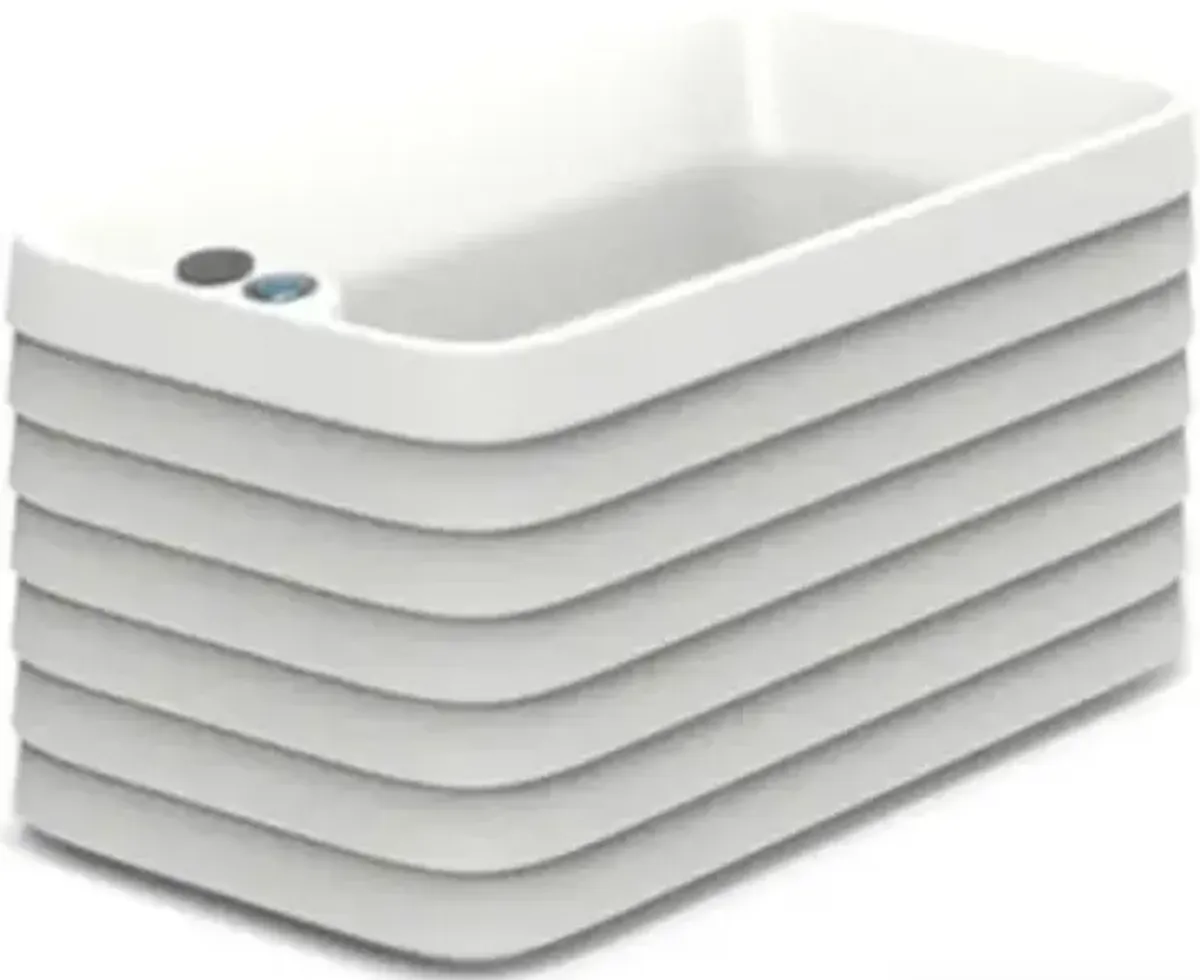 TruDrop Slat Self Watering Modern Window Box