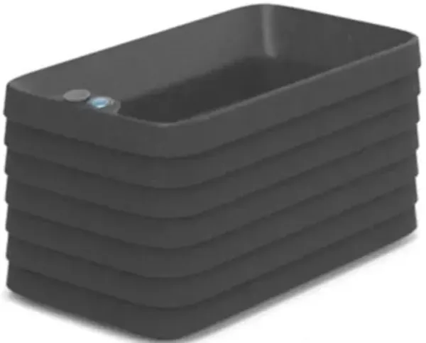 TruDrop Slat Self Watering Modern Window Box