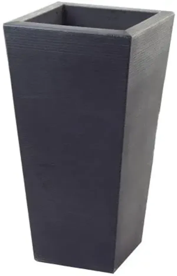 Bowery Square Tall Planter with Sand Cavity