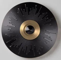 Satin Graphite With Satin Brass color