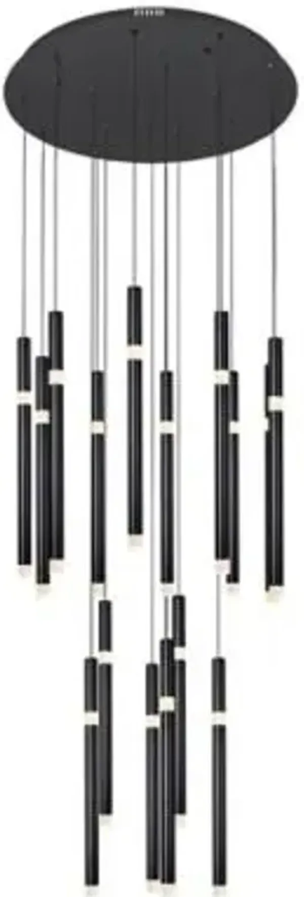 Flute Round LED Multi-Light Pendant