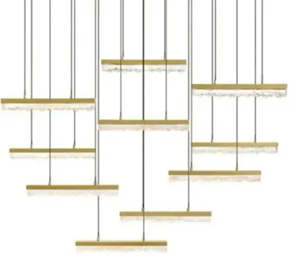 Stagger LED Linear Suspension