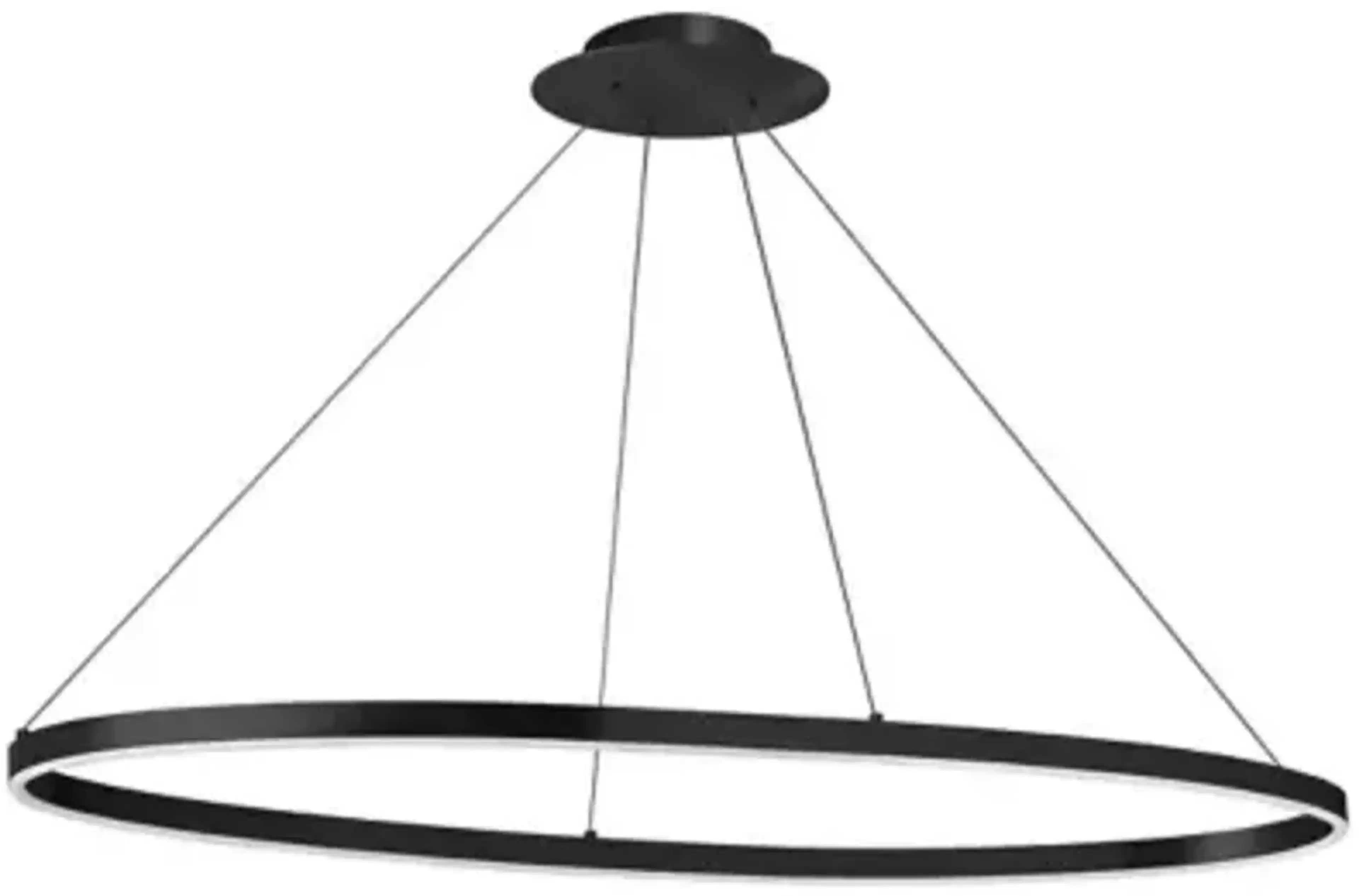 Circulo Led Oval Chandelier Lumens Light Living | Furniture.com