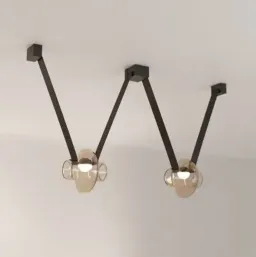 Clear Amber / Anodized Aluminum- Frosted Glass color