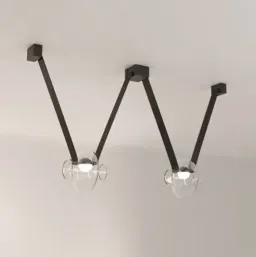 Frosted Amber / Anodized Aluminum- Frosted Glass color