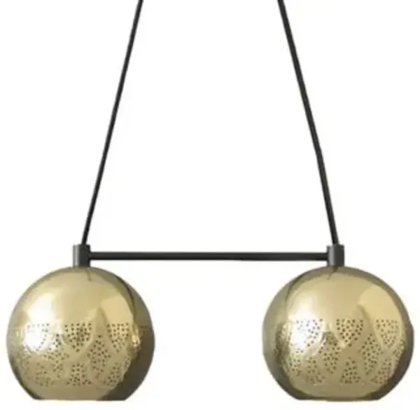 Nur Reversed Chandelier Dual Globe