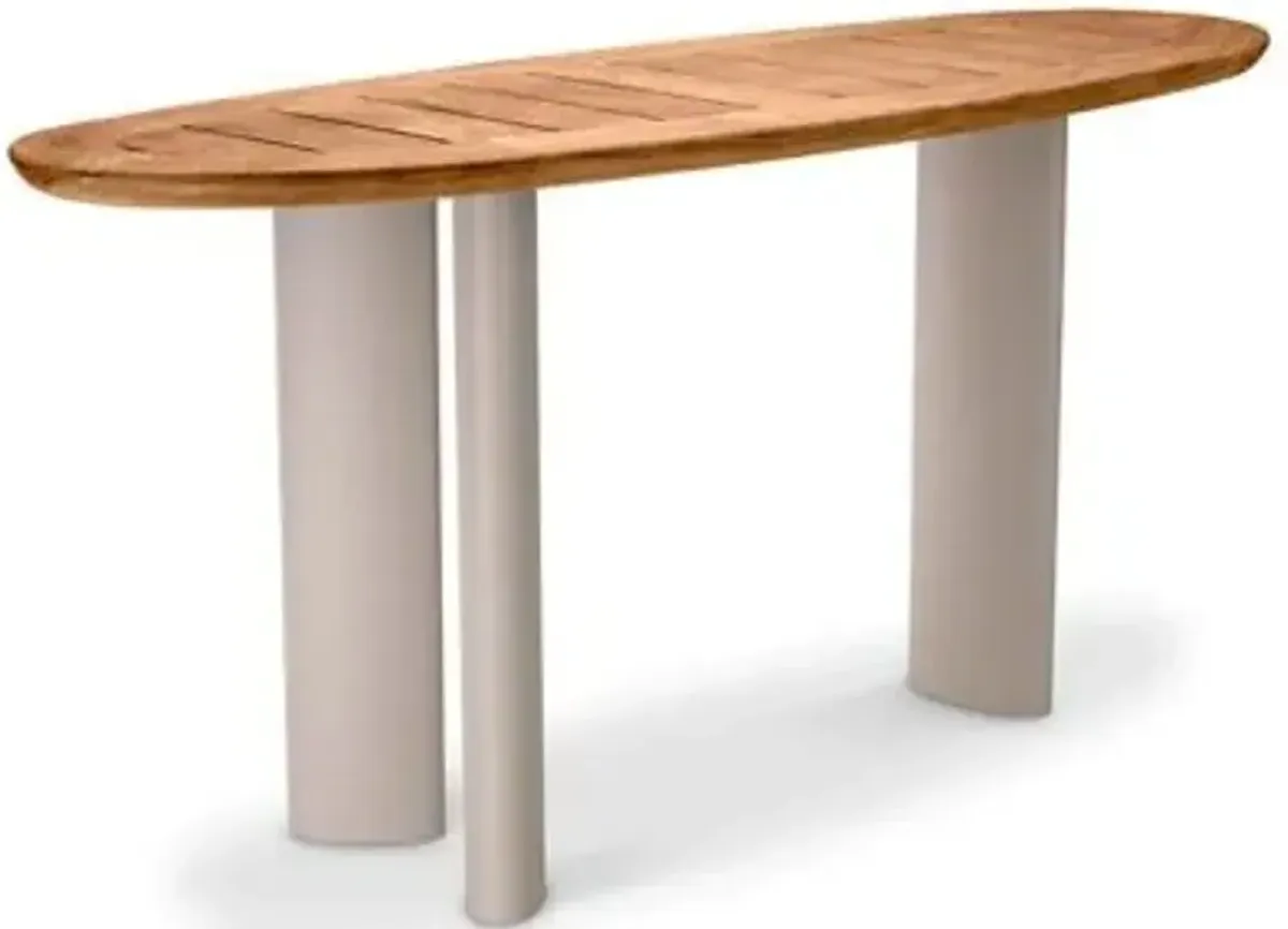 Free Form Outdoor Console Table