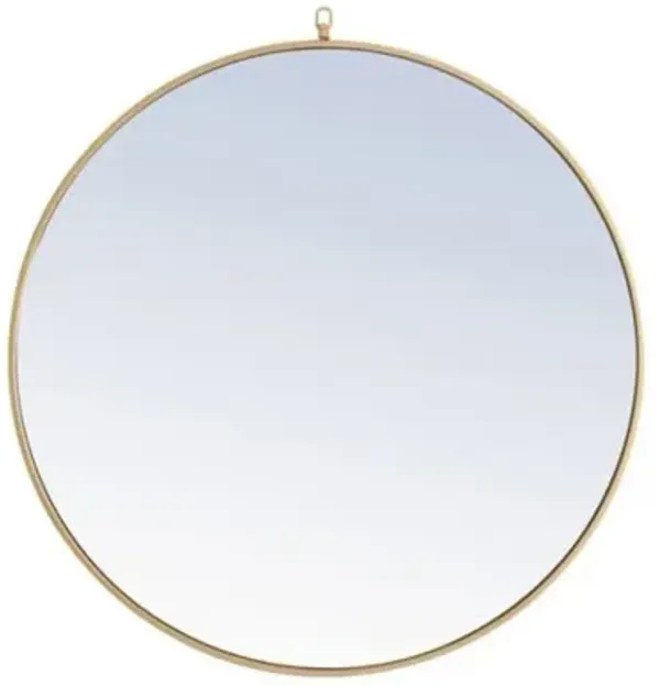 Rowan Round Wall Mirror with Decorative Hook