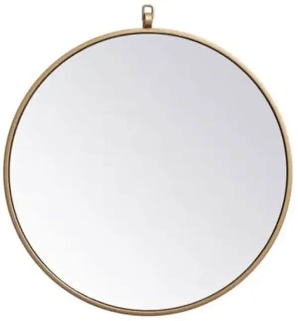 Rowan Round Wall Mirror with Decorative Hook