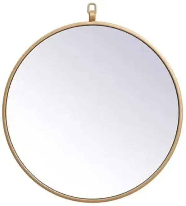 Rowan Round Wall Mirror with Decorative Hook