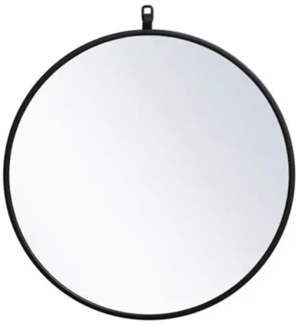 Rowan Round Wall Mirror with Decorative Hook