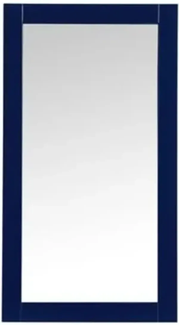 Aqua Rectangle Vanity Mirror