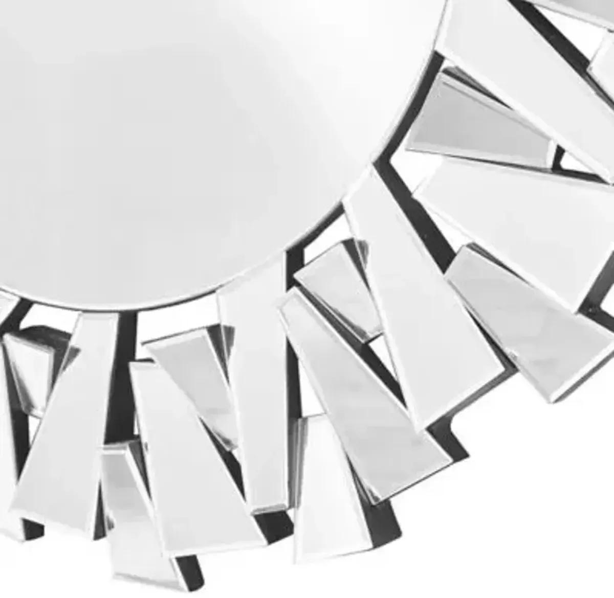 Modern Sparkle Round Mirror