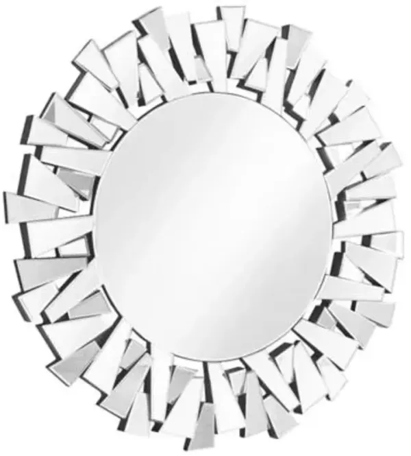 Modern Sparkle Round Mirror