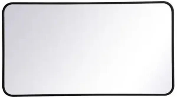 Evermore Soft Corner Metal Rectangular Vanity Mirror