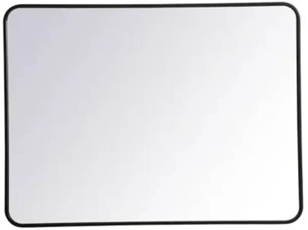 Evermore Soft Corner Metal Rectangular Vanity Mirror