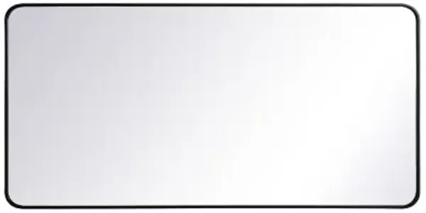 Evermore Soft Corner Metal Rectangular Vanity Mirror