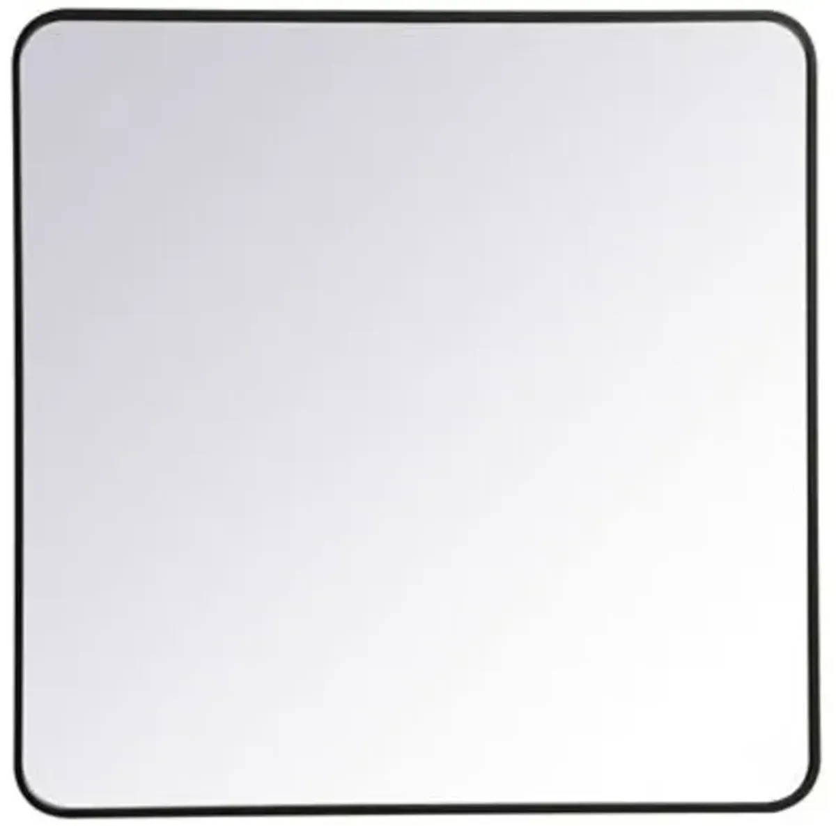 Evermore Soft Corner Metal Rectangular Vanity Mirror